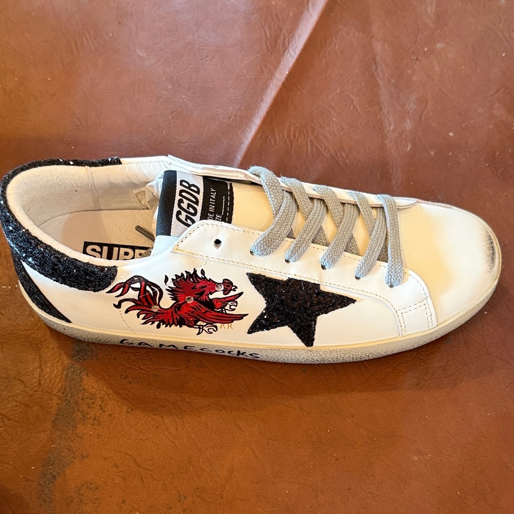 White and Black Star Sneaker